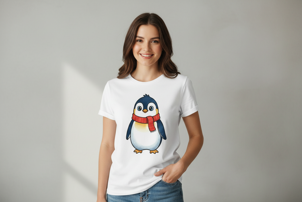 Penguin Graphic T-Shirt – Unisex Heavyweight Cotton Tee